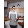 Fartuch krótki Basic 75 x 60 cm z kieszenią i klamerką bazaltowy szary | KARLOWSKY BLS 6-90-Stck