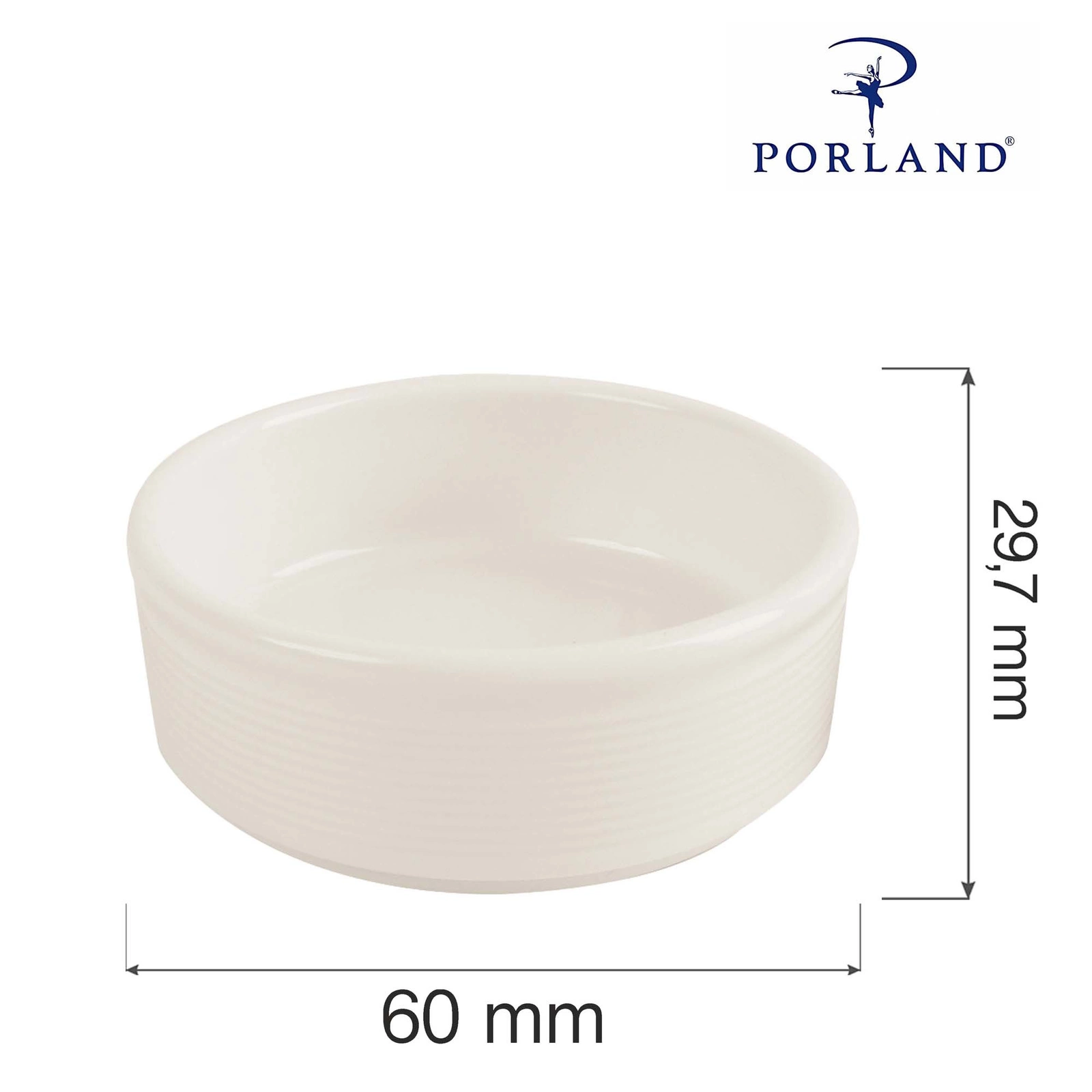 Ramekin porcelanowy śr. 6 cm Line | FINE DINE 04ALM002196
