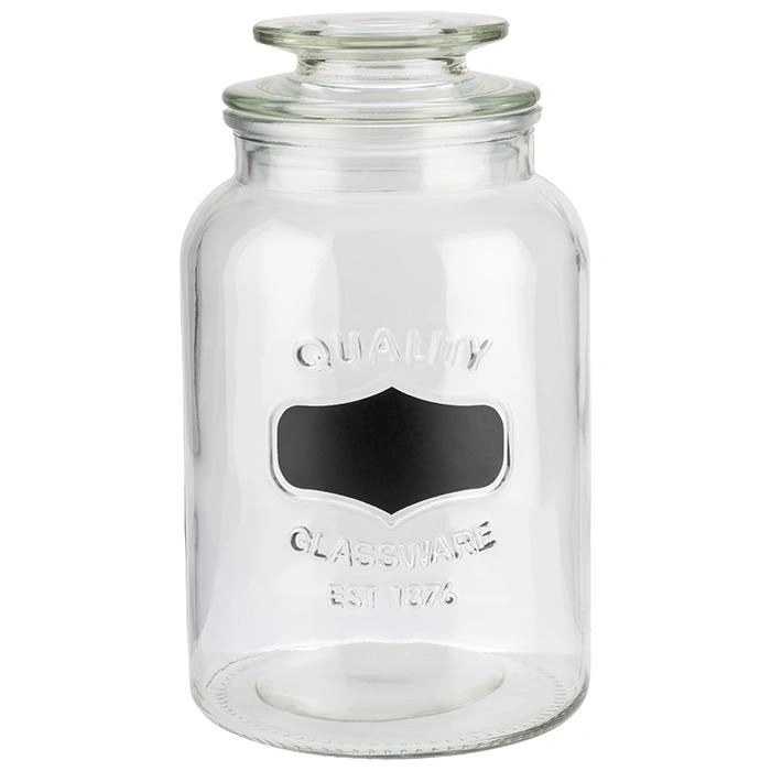 Słoik do przechowywania z tabliczką 12x21 cm, 1.5 l | APS 82267