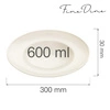 Talerz do makaronu porcelanowy CREMA - 30 cm | FINE DINE 770290