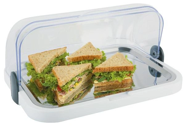 Witrynka bufetowa z wkładem chłodzącym, biała, 44x32x20.5 cm | APS 9100