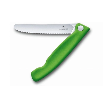 Nóż składany do warzyw i owoców Swiss Classic zielony dł. ostrza 11 cm | VICTORINOX 6.7836.F4B