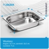 Pojemnik GN 1/2 gł. 4 cm eko ze stali nierdzewnej | FORGAST FG06204