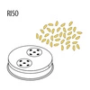 Matryca do makaronu Rice, 57 mm | FIMAR ACTRMPF62
