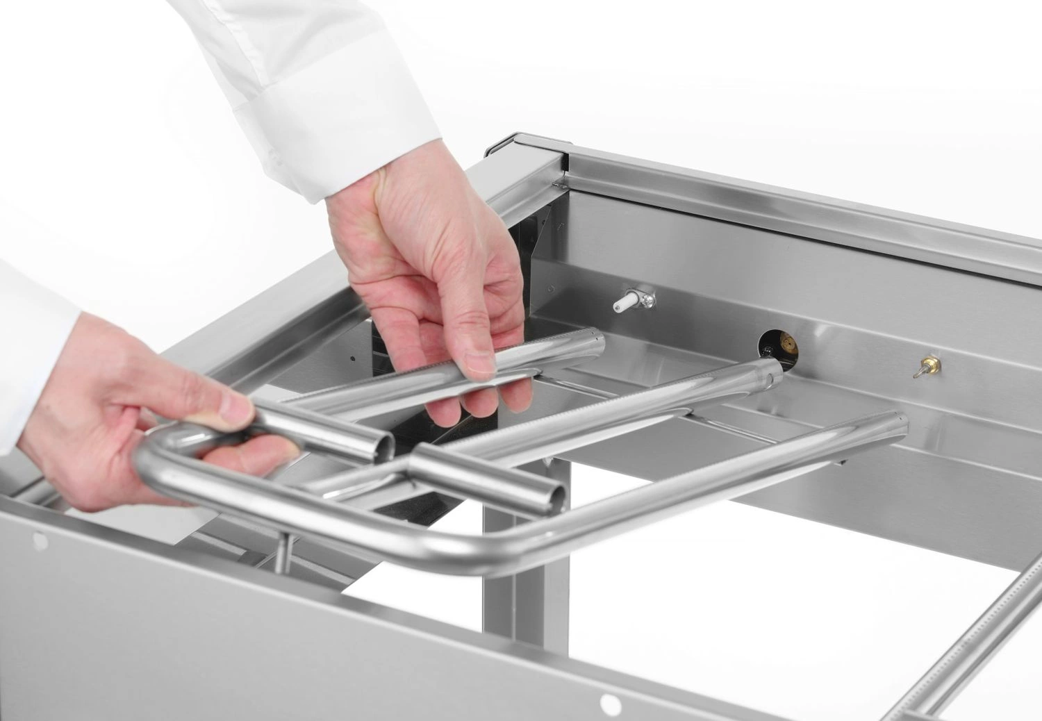 Grill gazowy Green Fire Profi Line 2-palnikowy, 11.6 kW | HENDI 149508