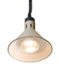 Lampa do podgrzewania potraw wisząca, stożkowa, beżowa, 230V/250W | HENDI 273777