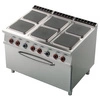 Kuchnia gastronomiczna elektryczna 6-płytowa z piekarnikiem CFQ6-912ET | LOTUS