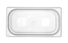 Pojemnik GN 1/3 gł. 6,5 cm z polipropylenu HACCP | HENDI 880289