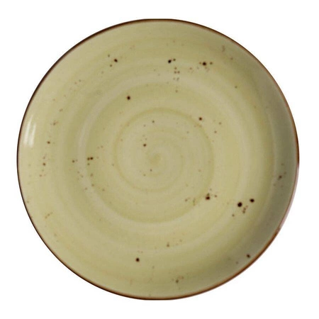 Talerz porcelanowy płytki Olive śr. 19 cm | FINE DINE 777978