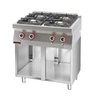Kuchnia gastronomiczna gazowa 4-palnikowa | KROMET 700.KG-4