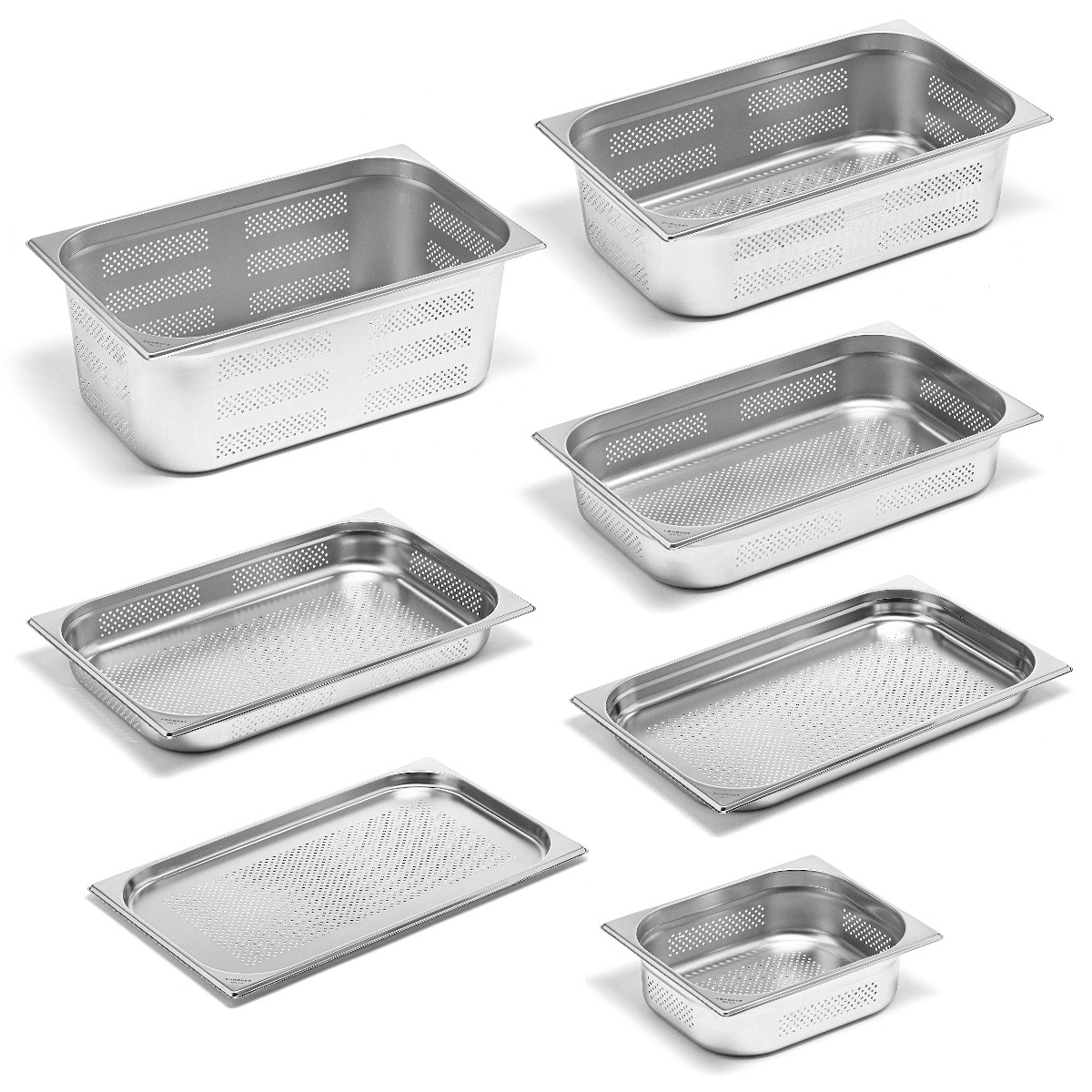 Pojemnik GN 1/2 6,5 cm perforowany ze stali nierdzewnej | FORGAST FG04726V1