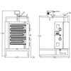 Gyros (kebab) elektryczny, do 15 kg, 3 pola grzewcze, 4.5 kW | POTIS E-1