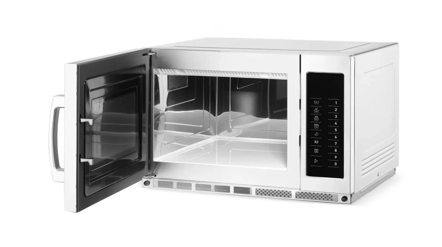 Kuchenka mikrofalowa z możliwością programowania, 34 l, 3 kW, stal nierdzewna | HENDI 281369