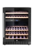 Lodówka do wina, 2-strefowa, 46 butelek, czarna, 137 l, 5 półek, 1 drzwi | ARKTIC 237106