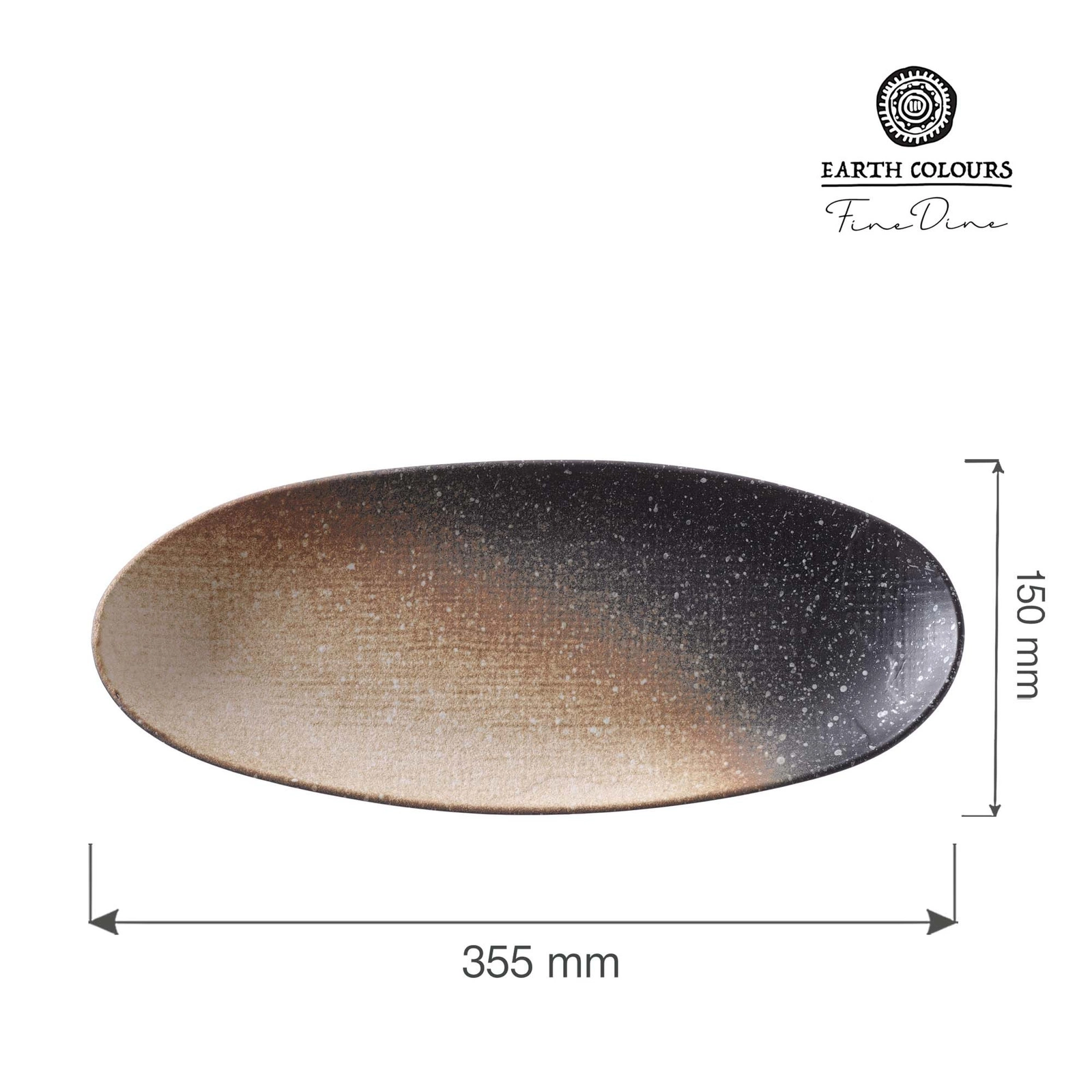 Owalny talerz serwingowy Moon 35.5 cm | FINE DINE 774816