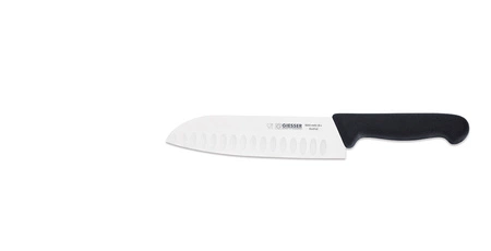 Nóż szefa kuchni Santoku - 18cm , czarny | GIESSER MESSER 8269 wwlk 18