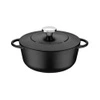 Garnek żeliwny z pokrywką TRENTO 6 l | TRAMONTINA 20805-028
