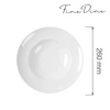 Talerz do makaronu porcelanowy BIANCO - 26 cm | FINE DINE 799406