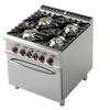 Kuchnia gastronomiczna gazowa 4-palnikowa z piekarnikiem CF4-98GE | LOTUS