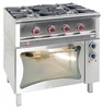 Kuchnia gastronomiczna gazowa 5-palnikowa z piekarnikiem el. | EGAZ TG-5725/PKE-1