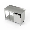 Stół roboczy nierdzewny z szafką, szufladą i półką 180x60x85 cm | FORGAST