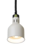 Lampa do podgrzewania potraw wisząca, cylindryczna, biały, 230V/250W | HENDI 273821