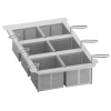 Zestaw 6 koszy porcjujących 1/6 GN do frytowania z ramą do iVario 2 - S | RATIONAL 60.75.307
