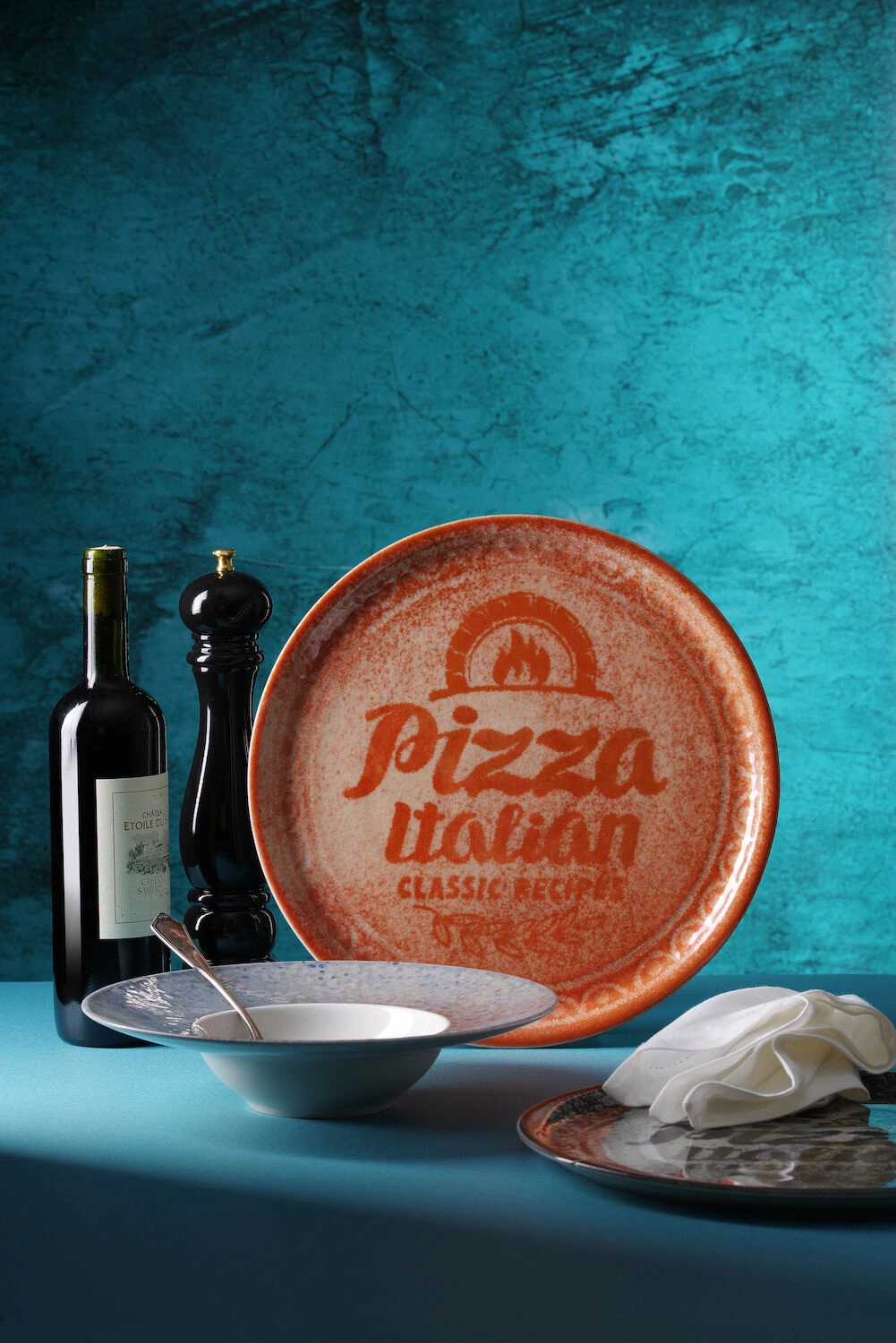 Talerz do pizzy Recipe Collection Brick Red  - śr. 33 cm | HENDI 778944