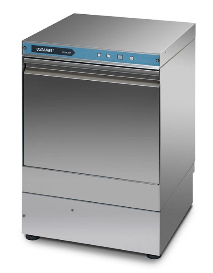 Zmywarka gastronomiczna do naczyń z wyświetlaczem temperatury i pompą spustową, 4.75 kW | LOZAMET ZK.08.5EP/D