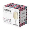Kieliszki do szampana Balance, 190 ml - komplet 6 sztuk | KROSNO FKMA230018005010