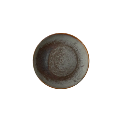 Talerz deserowy Still Cristall hematyt 19 cm | KERA CERAMIKA 7.3.2.HEMATYT