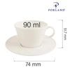 Filiżanka do espresso elegancka poj. 90 ml Line | FINE DINE 04ALM002266