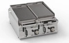 Grill lawowy gazowy nastawny 20 kW,  2 płyty o pow. 62×36 cm | TECNOINOX 313205