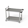 Wózek kelnerski nierdzewny 2-półkowy 90x50x85 cm | FORGAST