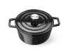 Garnek żeliwny emaliowany, 3.7 L, czarny, 31.7x24x(H)10.5 cm | HENDI 626870
