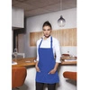 Fartuch krótki Basic 75 x 60 cm z kieszenią i klamerką niebieski | KARLOWSKY BLS 6-6-Stck