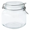 Słoik z klamrą, kwadrat, 0.75 L - komplet 4 szt. | TOMGAST T-1375