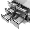 Szuflada z prowadnicami do stołów chłodniczych - zestaw 2 sztuk | FORGAST FG07125