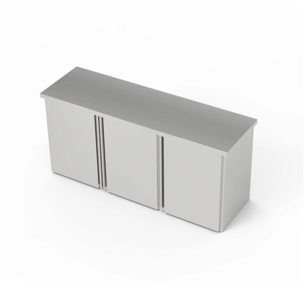 Szafka nierdzewna wisząca 3-drzwiowa 160x30x60 cm | FORGAST