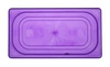 Pokrywka GN 1/3 z fioletowego polipropylenu PROFI LINE | HENDI 881729