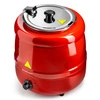 Kociołek elektryczny do zup 10 l, czerwony | FORGAST FG03013