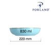 Miska płytka Laguna - 22 cm | PORLAND 04ALM003012
