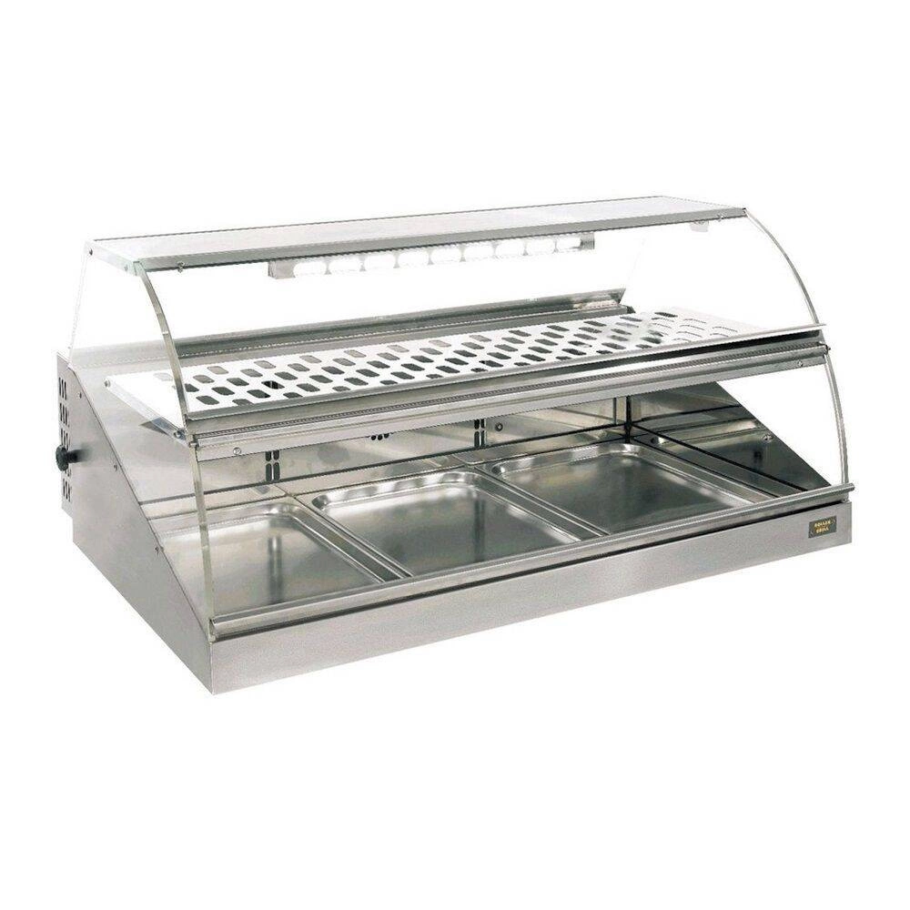 Witryna chłodnicza modułowa 3x GN 1/1, srebrna, 360 l | ROLLER GRILL VHF 1000