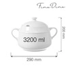 Waza na zupę porcelanowa BIANCO - 3,2 l | FINE DINE 799345