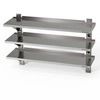 Półka wisząca przestawna potrójna 130x30x100 cm | FORGAST FG05070/1300/300/1000