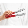 Szczypce do serwowania HACCP czerwone, uniwersalne, 24 cm | FORGAST FG11118