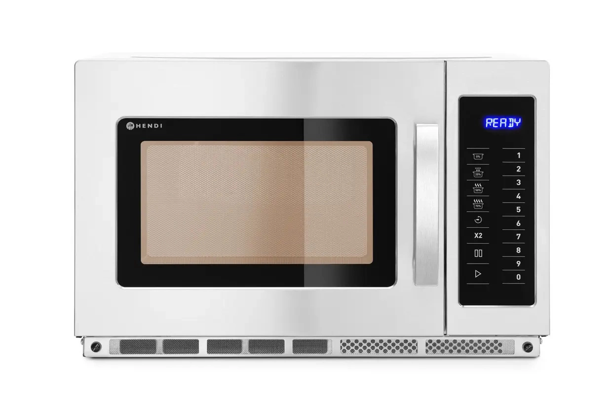 Kuchenka mikrofalowa z możliwością programowania, 34 l, 3 kW, stal nierdzewna | HENDI 281369