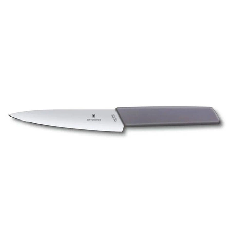 Nóż kuchenny Swiss Modern fioletowy dł. ostrza 15 cm | VICTORINOX 6.9016.1521B