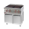 Kuchnia gastronomiczna elektryczna ceramiczna 4-polowa | KROMET 700.KE-4C