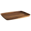 Deska do serwowania z drewna akacjowego, brązowa, 35x25x2 cm | APS 899